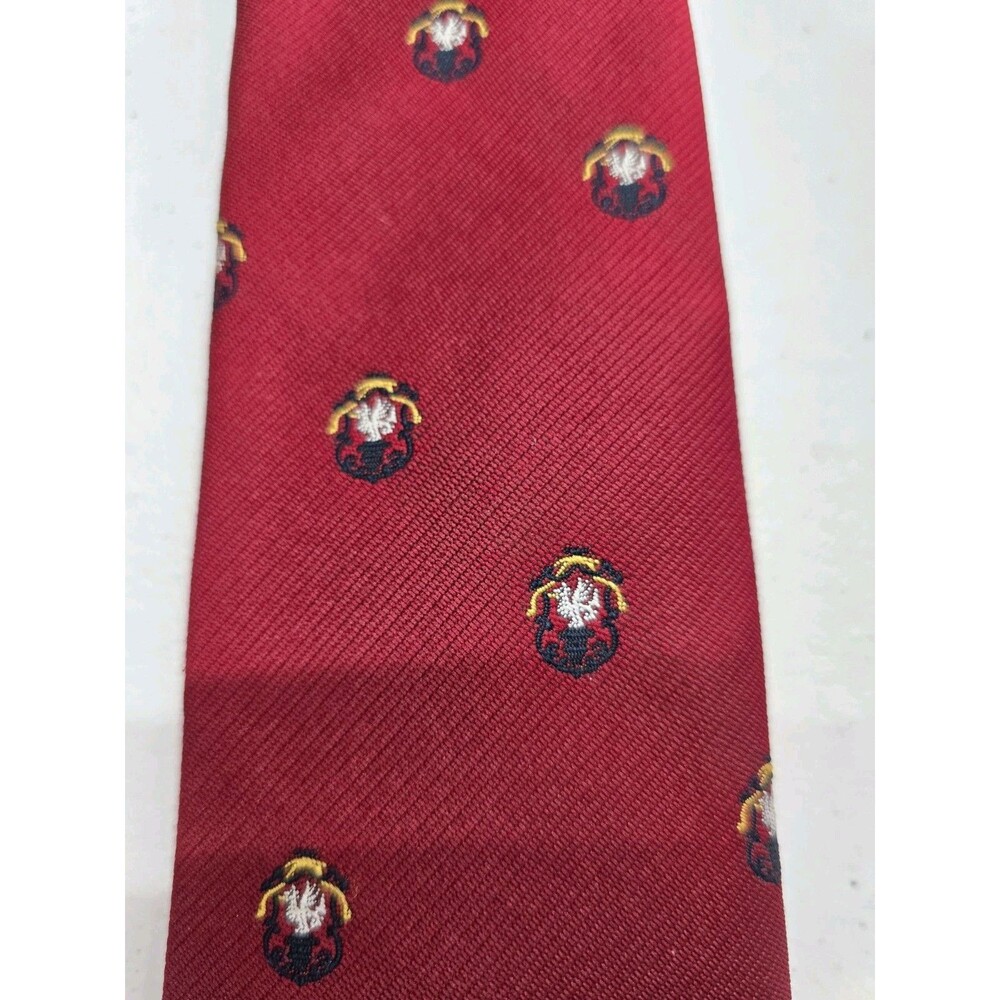 Vintage Kings Lynn  Necktie Red Lion Dragon Bird